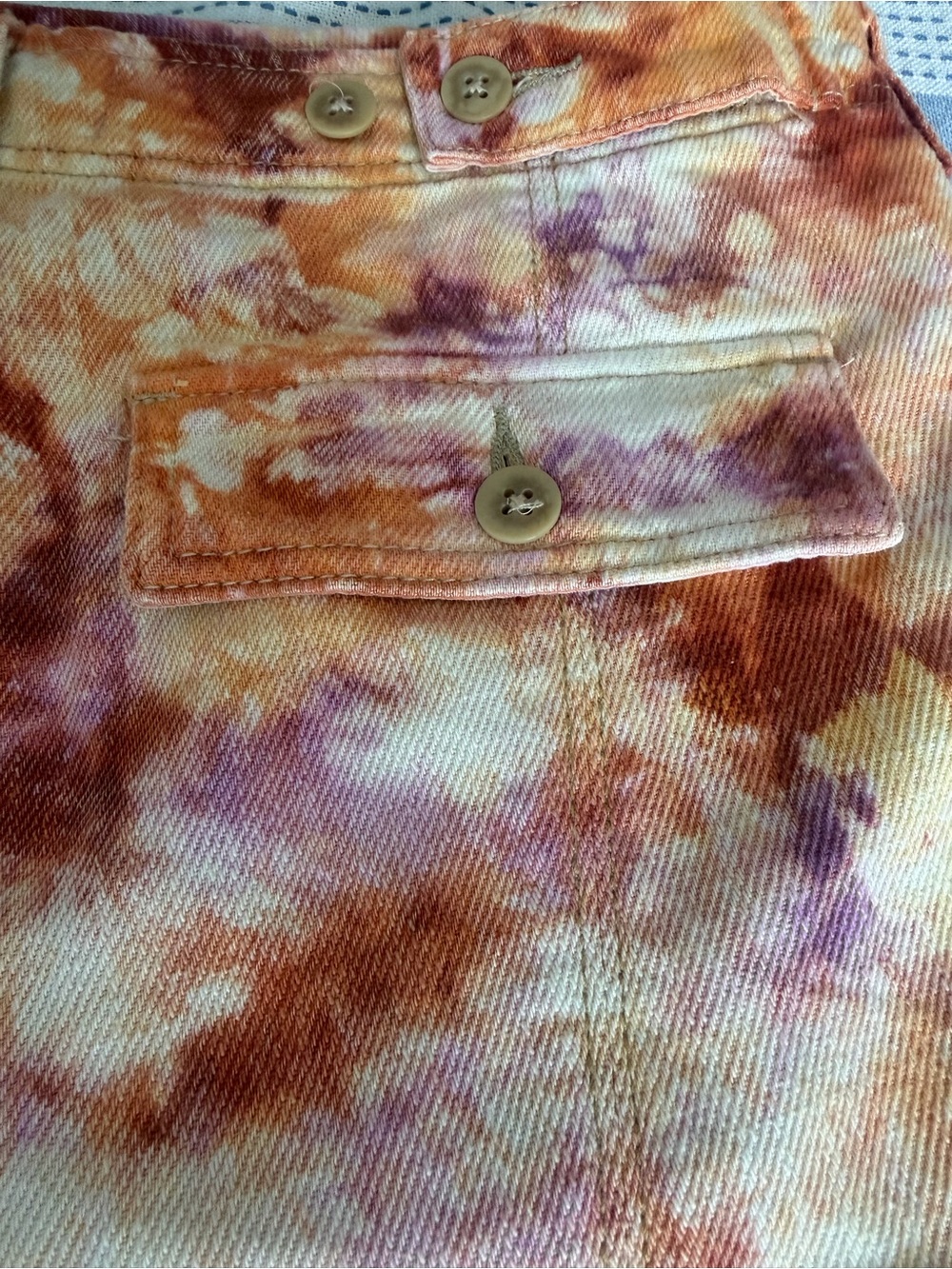 We The Free She’s a Legend Harem Bermuda Shorts- Apricot Tie Dye - Picture 8 of 13